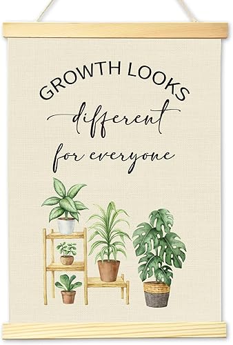 Jdgbo Mental Health Poster Hanger Frame, Artwork Canvas Wall Art Prints Motivati