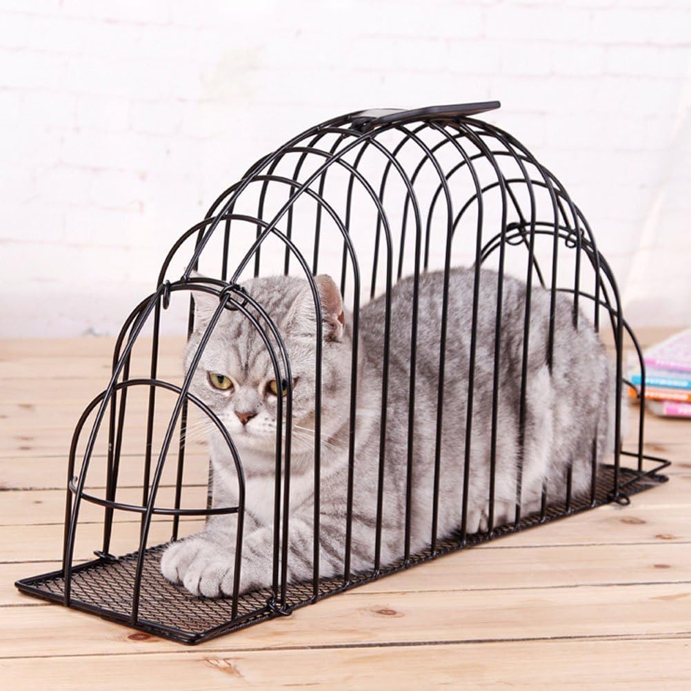 yuxufeng Multi-Functional Double Door Cats Cage — Pet Cat Puppy Shower Cage Injection Anti Scratch or Bite Recovery After Surgery with Plastic Handle
