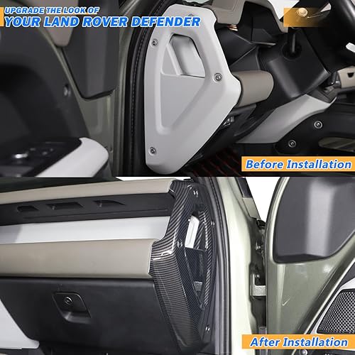 Miniatura 9 de Adhesivo decorativo para Land Rover Defender 2020-2023 90 110 130, accesorios interiores (marrón)