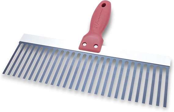 MARSHALLTOWN Scarifiers, 12 Inch Width, Lightweight Steel, Soft Grip Handle, 1/4 Wide Tines, 723
