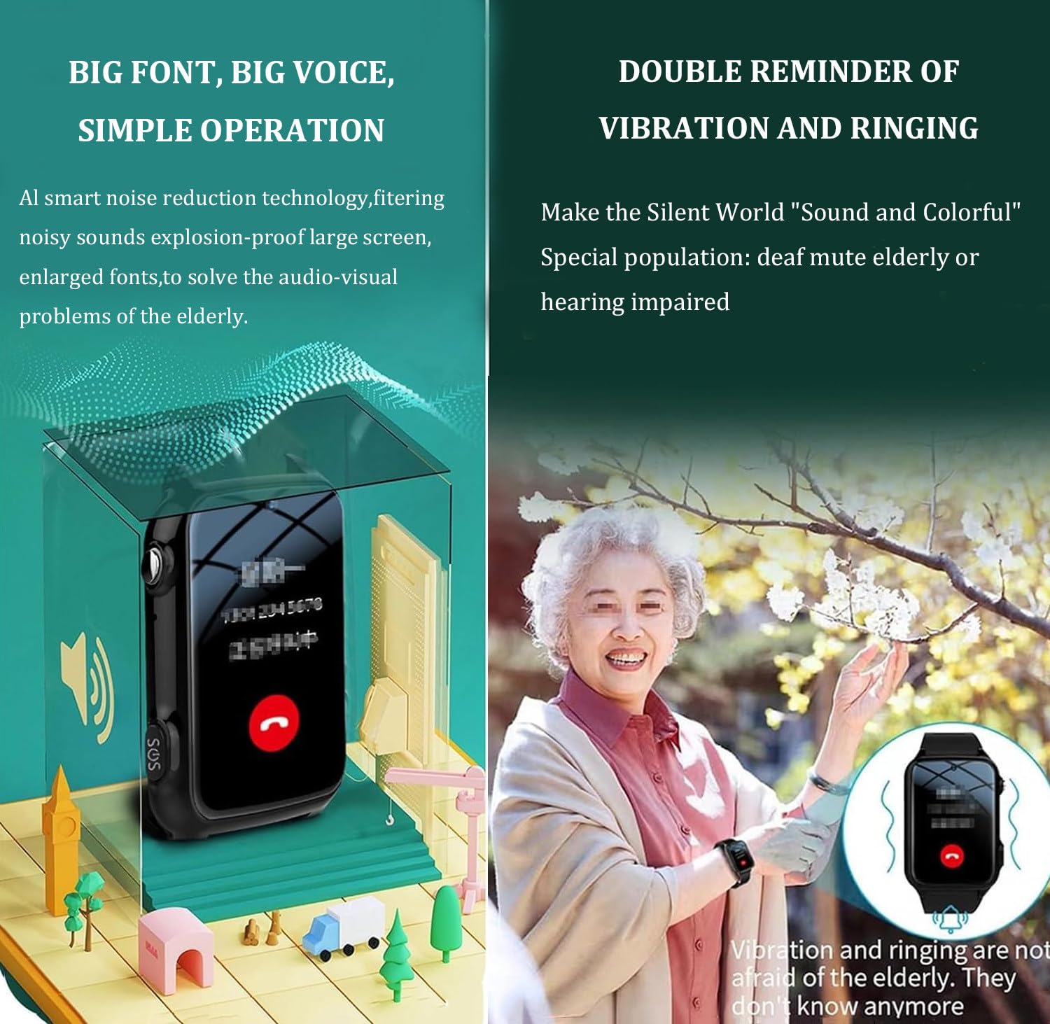 Smartwatch Z Czujnikiem Upadku Dla Osób Starszych, 1,6-Calowy, Wodoodporny Zegarek Gps Z Funkcją Sos I Połączeniami Wideo HD,Dla Osób Z Demencją I Chorobą Alzheimera Black
