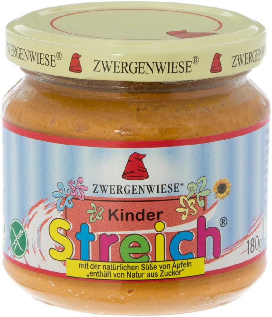 Pasta słonecznikowa dla dzieci bez dodatku cukrów bezglutenowa BIO 180 g - ZWERGENWIESE