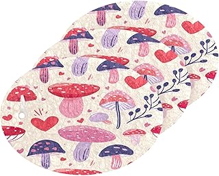 Mushroom Kitchen Scrub Sponges, Pop-up Kitchen Cleaning Sponges Reusable Dish Washing Sponges for Bathroom Household Cleaning 3 Pack - Non Scratch Scrubber