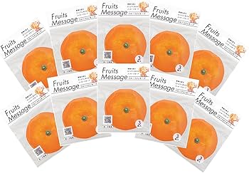 Amazon | フルーツメッセージ みかん 10袋30枚入りセット ItemOSP 開け
