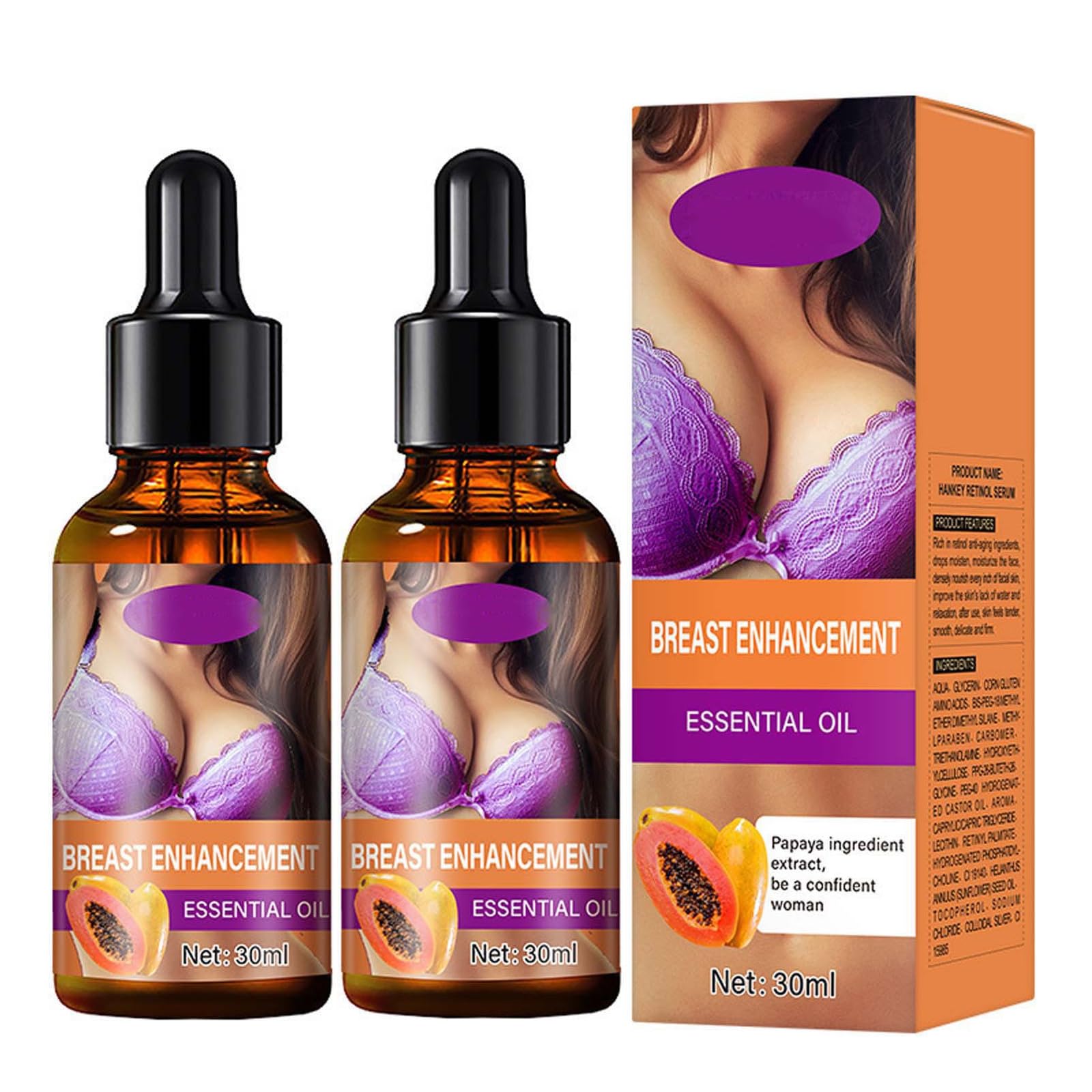 Aceite Natural de Aumento de Senos para Crecimiento Rápido, Aceit...