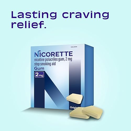 Miniatura 2 de Nicorette Ayuda para dejar de fumar goma de mascar de nicotina, 2 mg, sabor original - 200 unidades