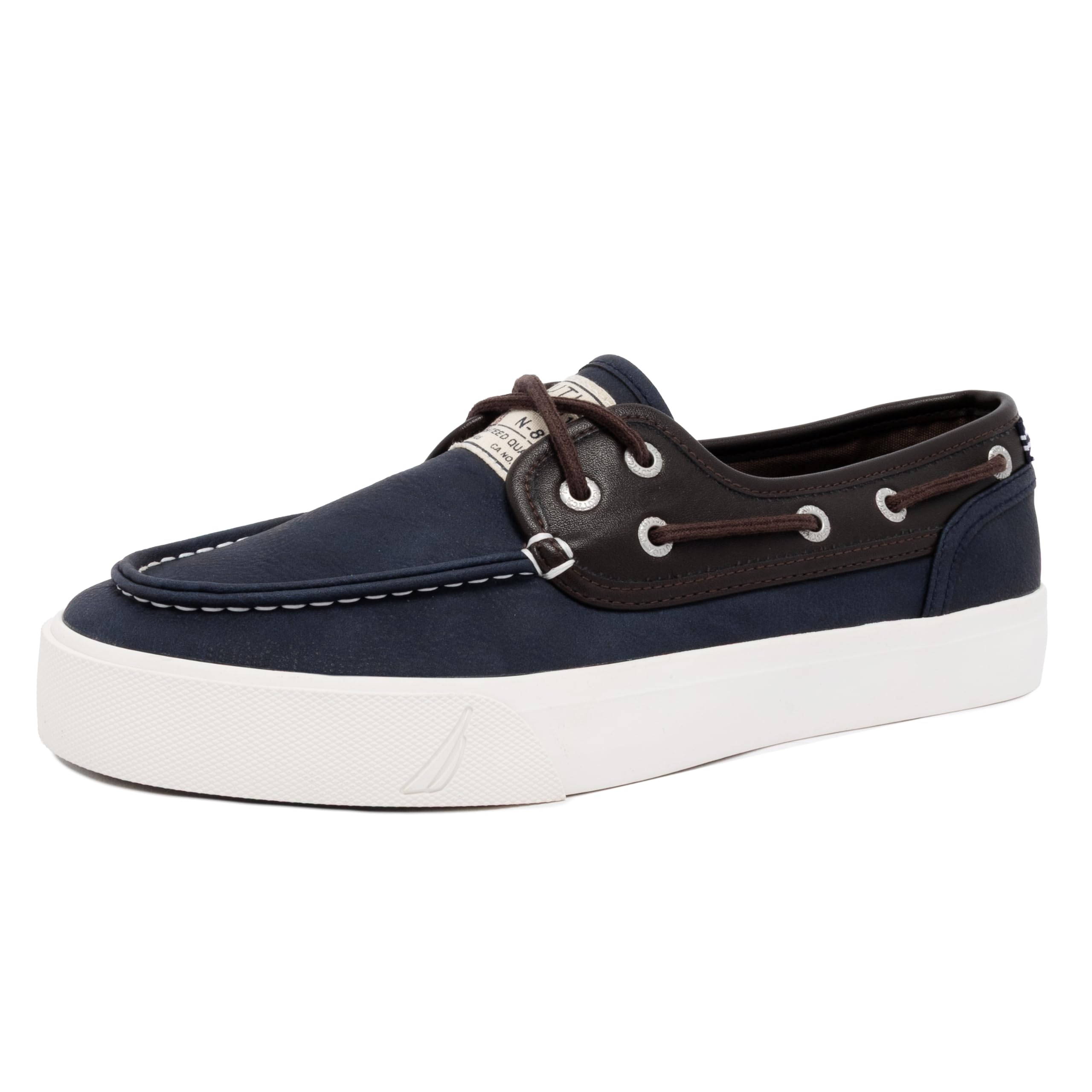Nautica Men's Casual Boat Shoes, Moc-Toe Loafers with Cushioned Insole, Deck Fashion Sneaker