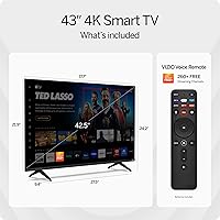 Vista 4 de VIZIO Smart TV 4K LED HDR serie V de 43 pulgadas con Dolby Vision, WiFi 6E, compatible con auriculares Bluetooth, compatibilidad con AMD FreeSync