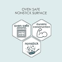 Vista 6 de Chicago Metallic Petite Roast Pan Set with Rack, 10x7 inch Nonstick Toaster Oven Baking Pan, Perfect for Single Serving Meals and Small Batch Cooking