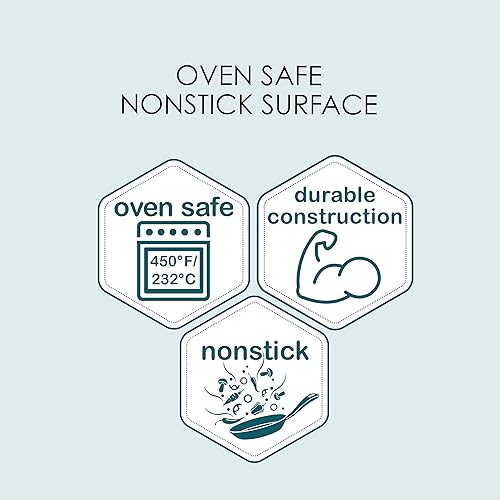 Miniatura 6 de Chicago Metallic 26639 - Sartén pequeña con estante gris 10 x 7 pulgadas