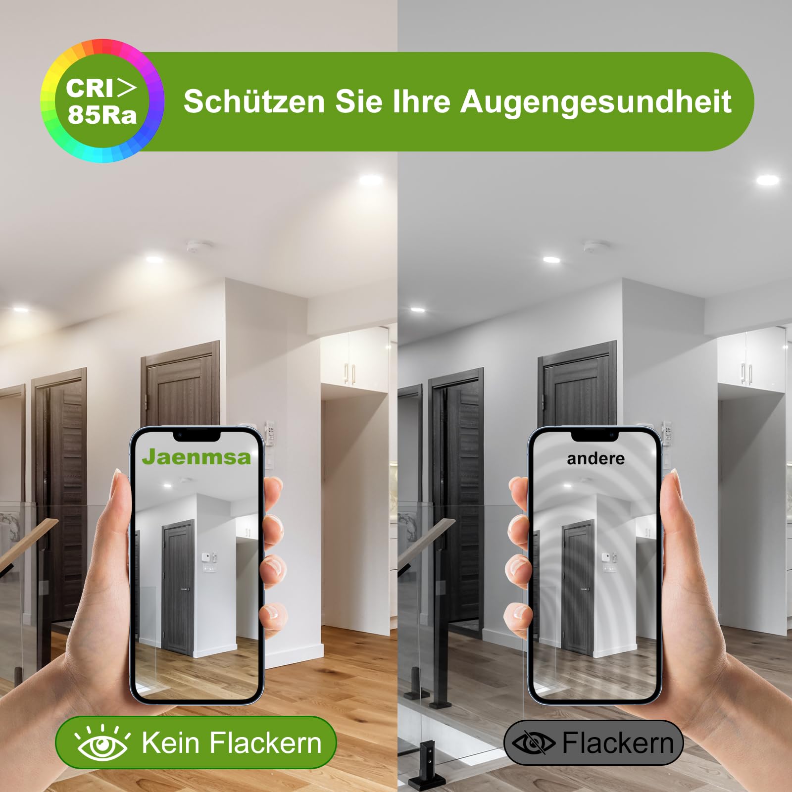 Spot Led Encastrable Salle de Bain,Spots LED 230V, 12W Trou Φ 125-135mm, IP44, Non Dimmable, Spot Led Encastrable Extra Plat, Blanc Neutre 4000K,Lot de 6