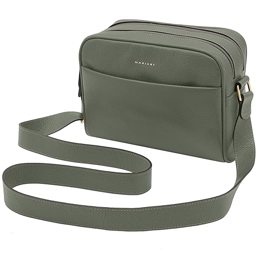 Mariart Pupunha Bolsa Transversal Feminina de Couro Bovino Legítimo