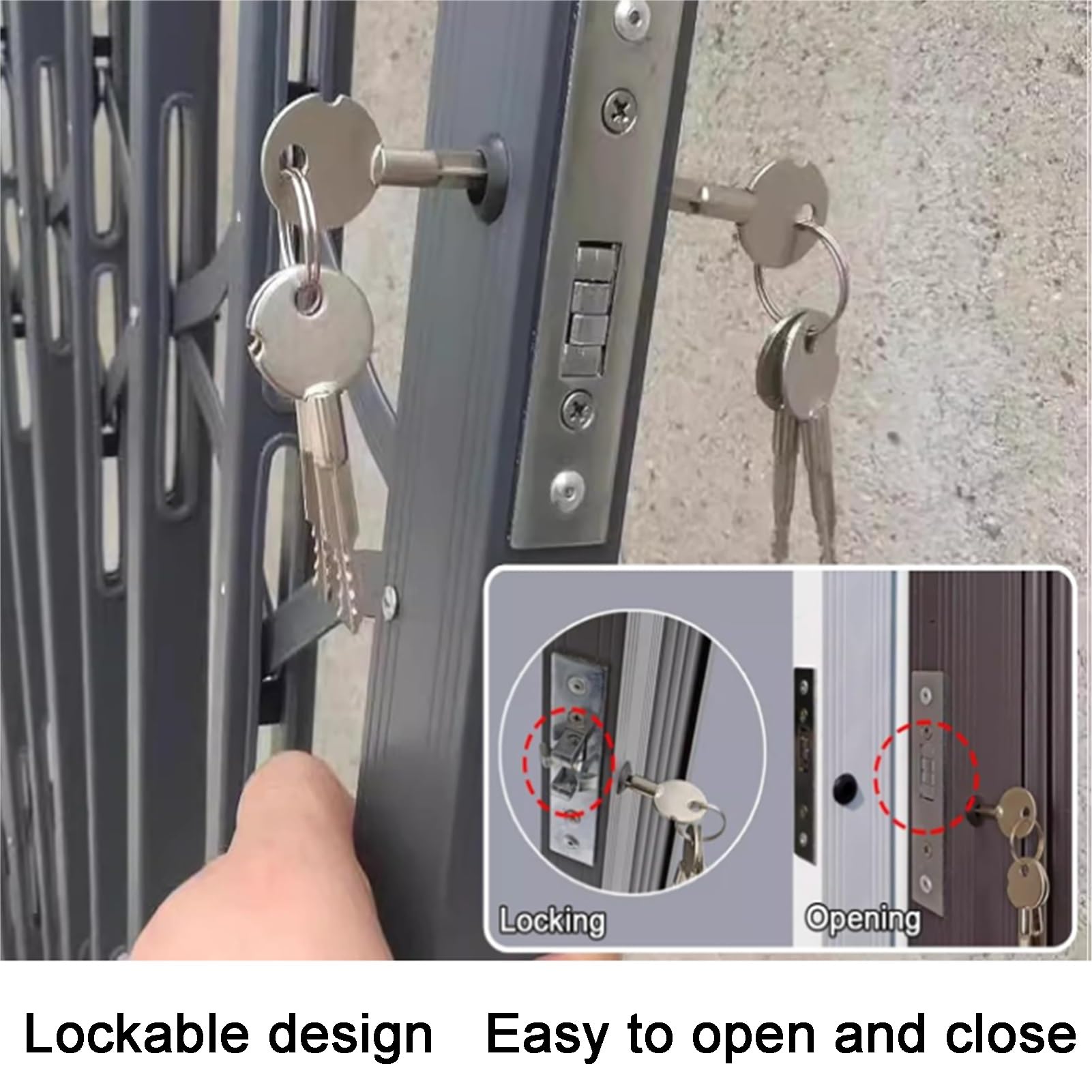 Barras de seguridad para ventanas para seguridad en el hogar, valla deslizante con cerradura para evitar robos, ideal para protección de niños y exteriores, fácil instalación