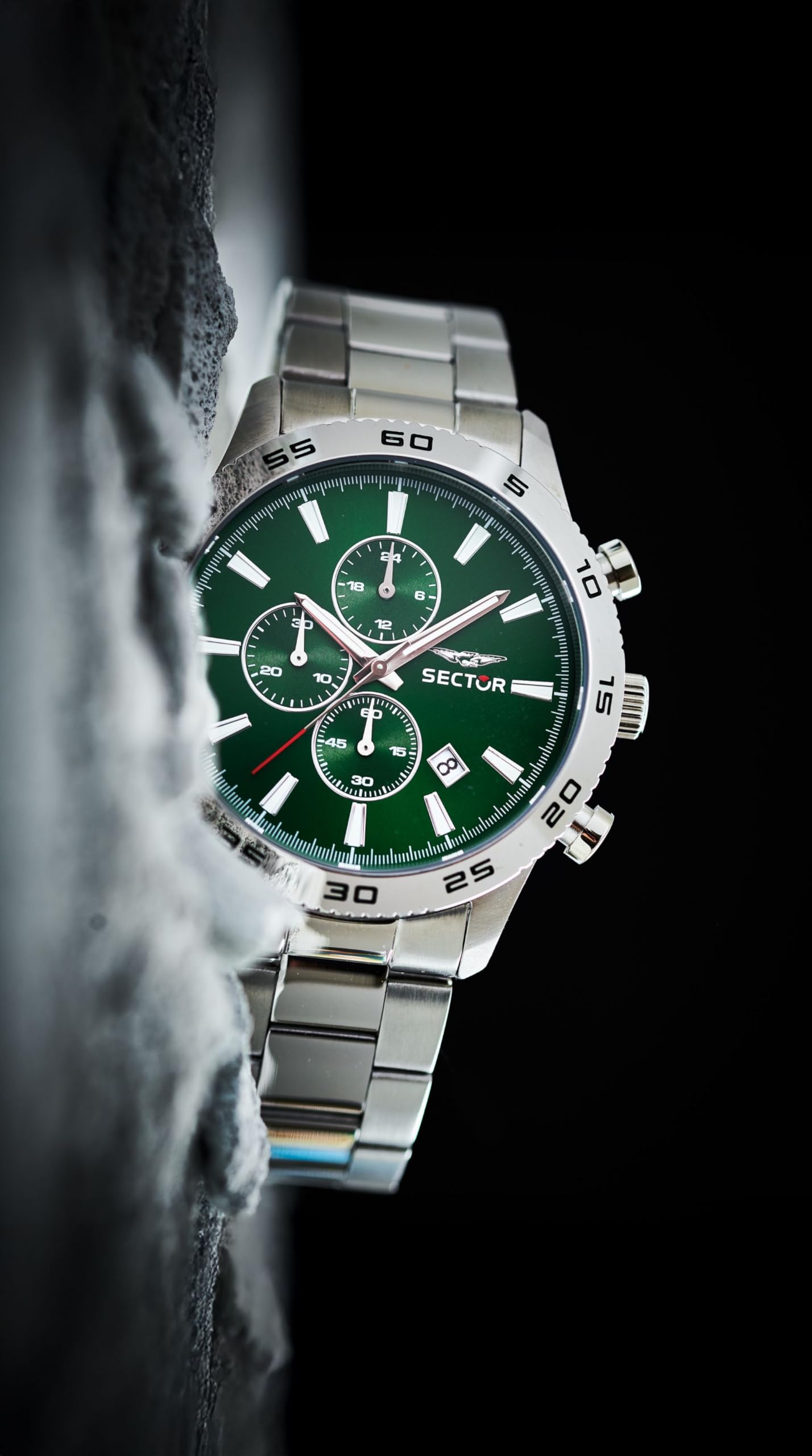 Sector No Limits Orologio Uomo, Cronografo, Analogico, 45 mm, Collezione 270, Effetto Sunray