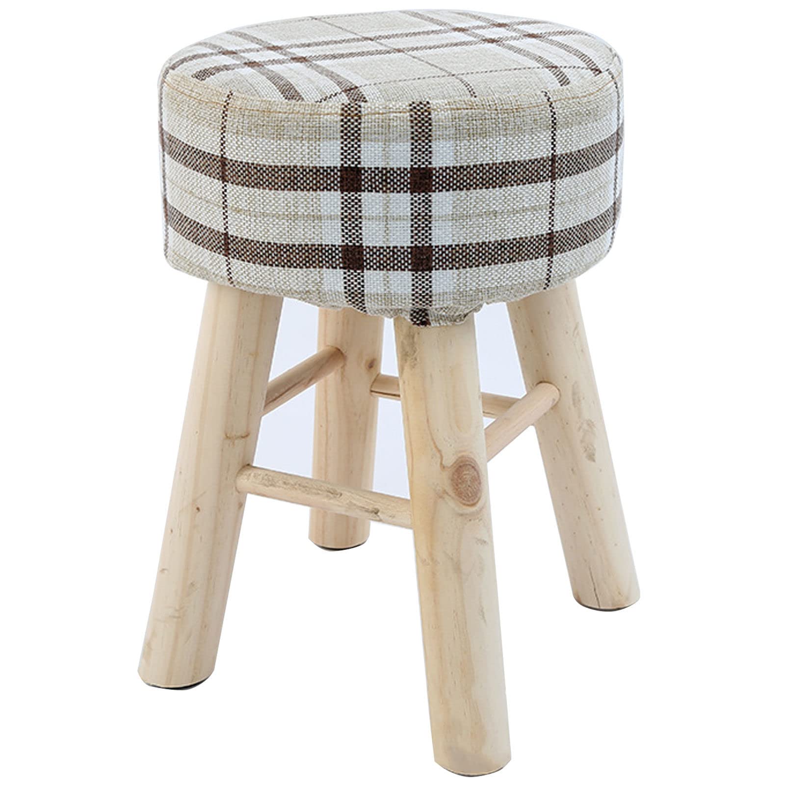 Tabouret chaussure changer en bambou kaki pour une entrée ordonnée et cosy