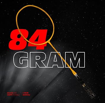 Hundred Powertek 900 Series Full Graphite Badminton Racket with Full Cover (Weight : 4U)