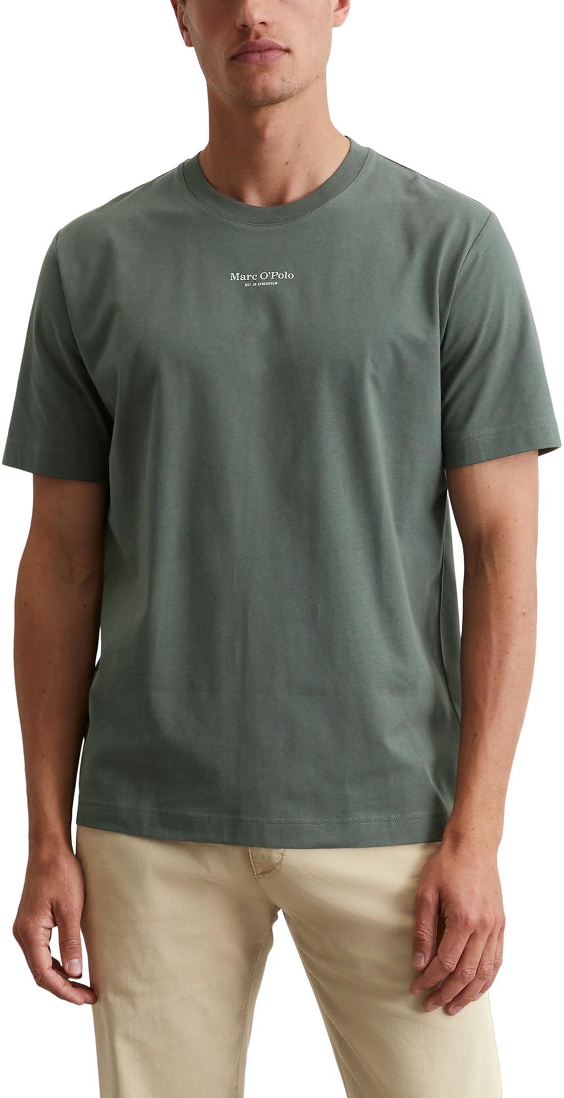 Marc O'Polo Herren T-Shirt aus Bio-Baumwolle Regular Fit
