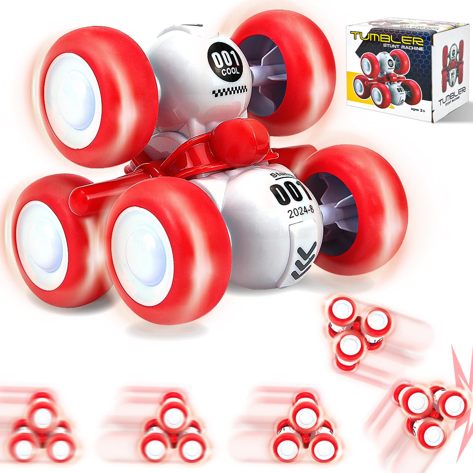 スポーツトイ・アクショントイ alternatives INERTIA Amazon.com: CDDZSW 6 Rounds Inertia 360° Rotating Stunt Car Toys 3