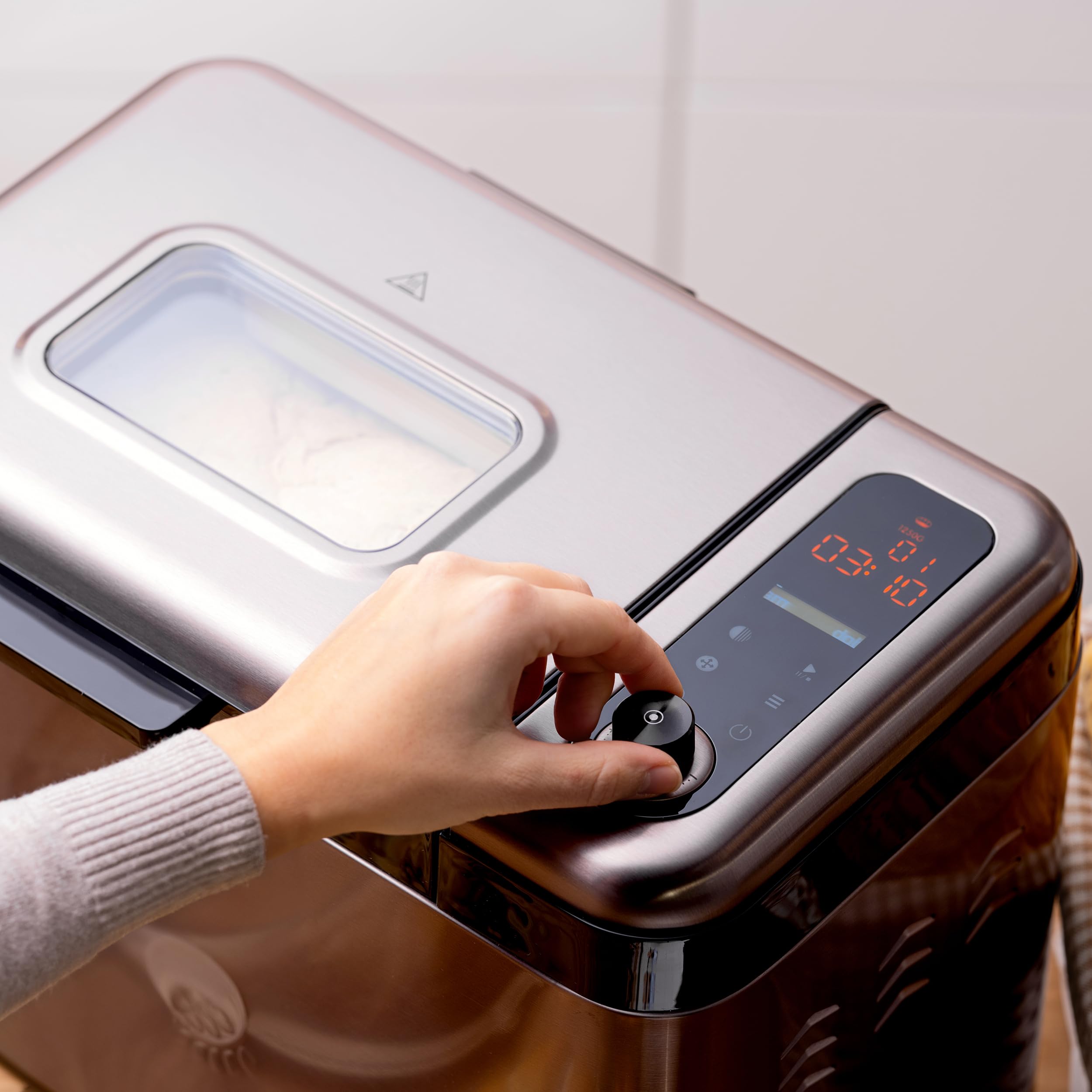 ETA Duplica II Origin - Macchina per il pane I 24 programmi, 3 tipi di pane, senza glutine, timer, nero/acciaio inossidabile