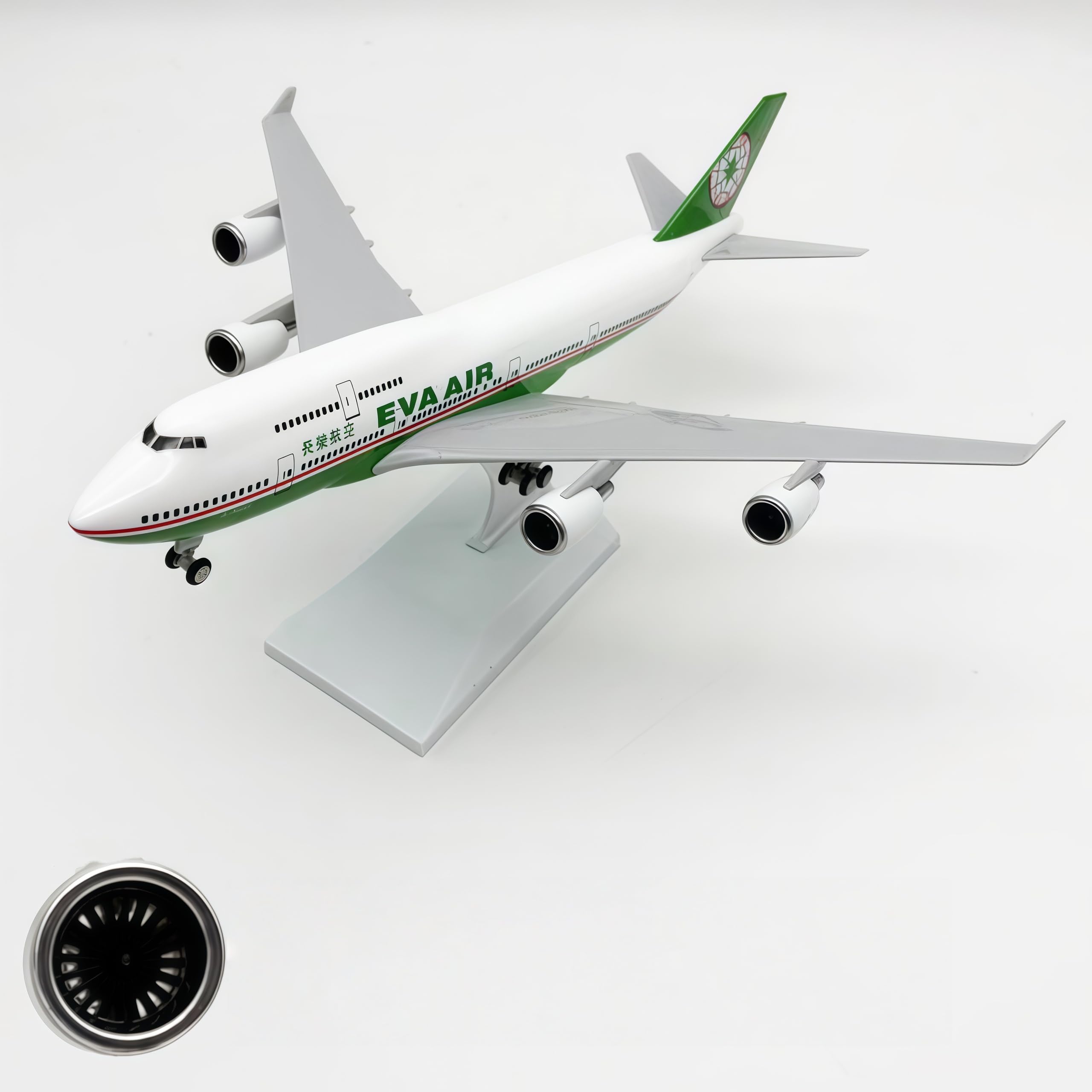 LGSRSNXHTX Eva B747 30cm Diecast Metal Airplane Model Aircraft Model With Stand For Aviation Enthusiast Gift,Model aircraft collection