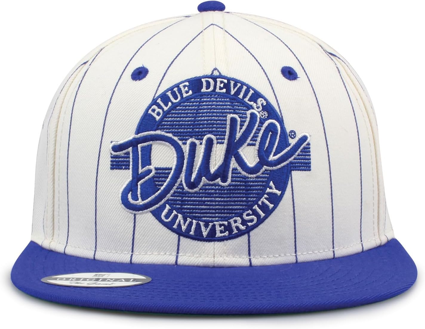 The Game NCAA Licensed Duke Blue Devils Flat Brim Snapback Hat, Duke University Game Day Hat