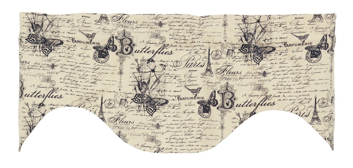 Olivia's Heartland French Postcard Scalloped Valance