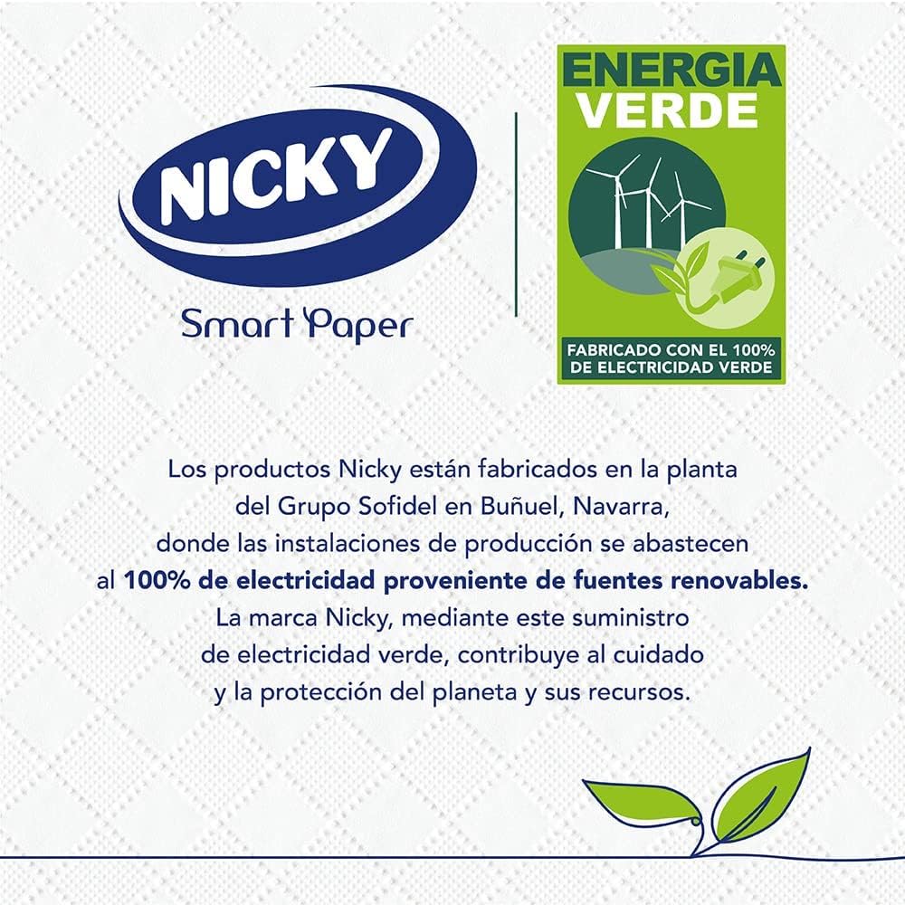 Nicky Selezione carta igienica, confezione da 96 rotoli, 150 fogli a 3 strati, con aroma di talco, carta extra morbida dermatologicamente testata, imballaggio riciclabile, cellulosa pura al 100%,
