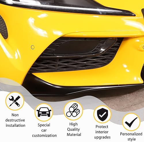 Miniatura 10 de Cubierta delantera para luz antiniebla, marco de cejas, decoración exterior compatible con Toyota Supra GR A90 A91 MK5 2019-2022, accesorios Supra