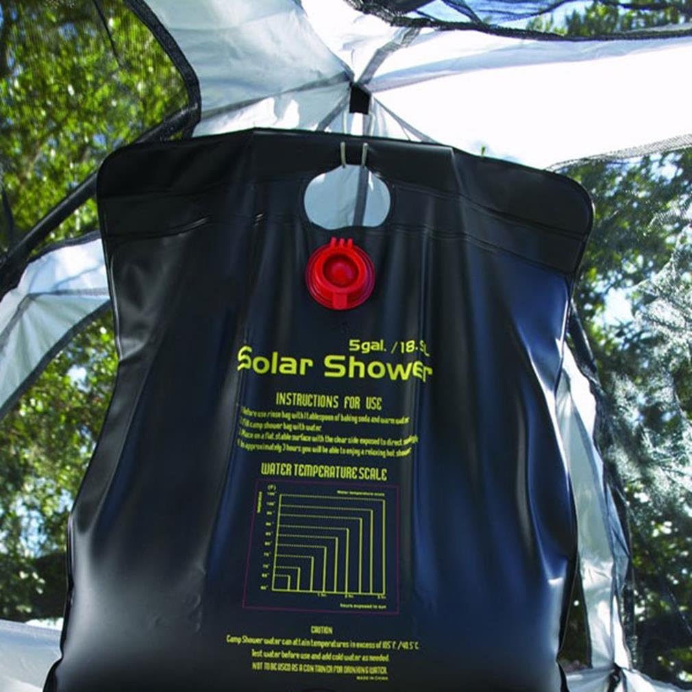 Texsport 5 Gallon Outdoor Portable Solar Shower for Camping Hiking Backpacking , Black : Portable Camping Shower Gear : Sports & Outdoors