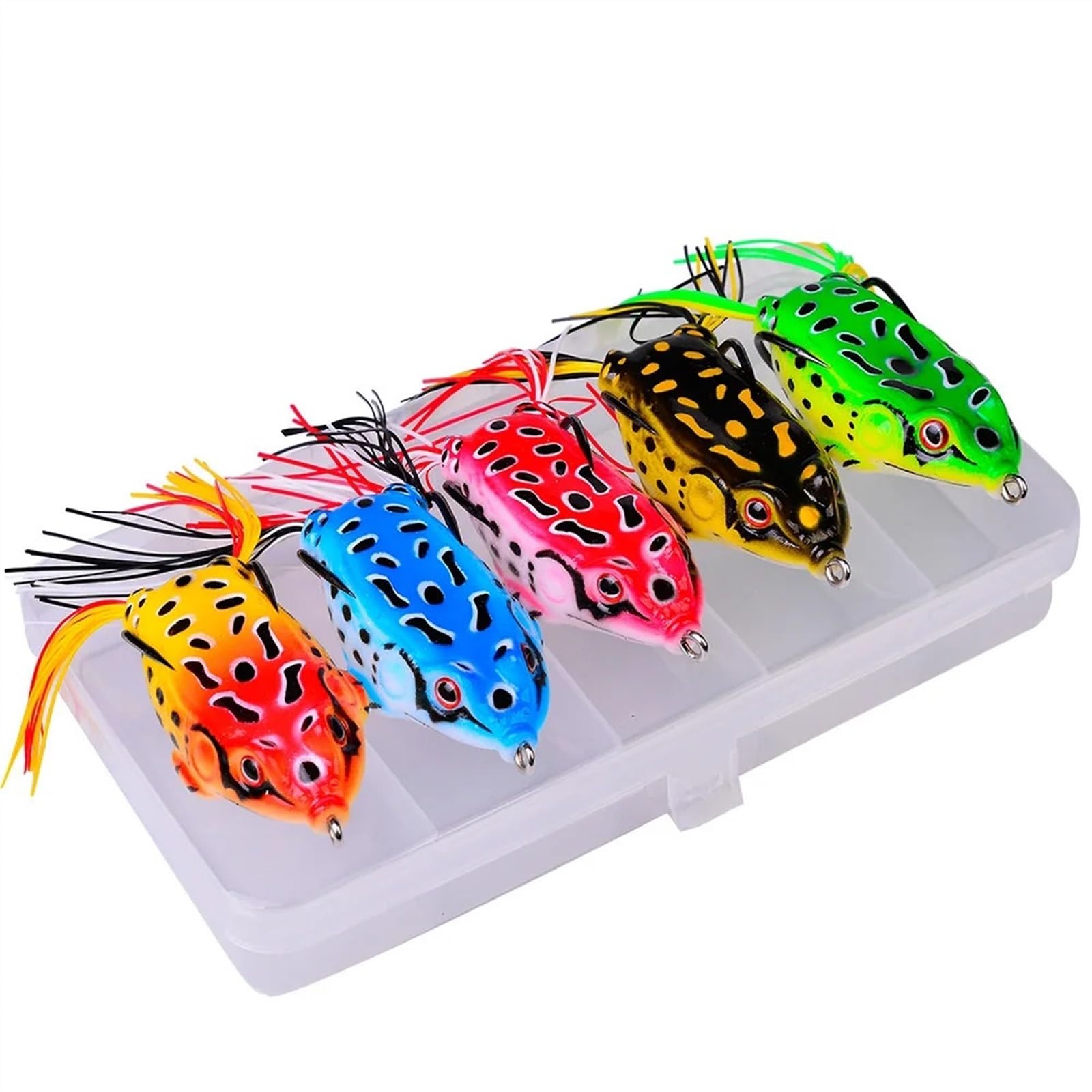 Esche da Pesca Thunder Frog Layer Cake Bait Durevole Catfish Tackle Luya Bionic Bait Esca in Silicone Attrezzo da Pesca Prodotto Attrezzatura da Pesca Esche(Five-Grid,17.5G)