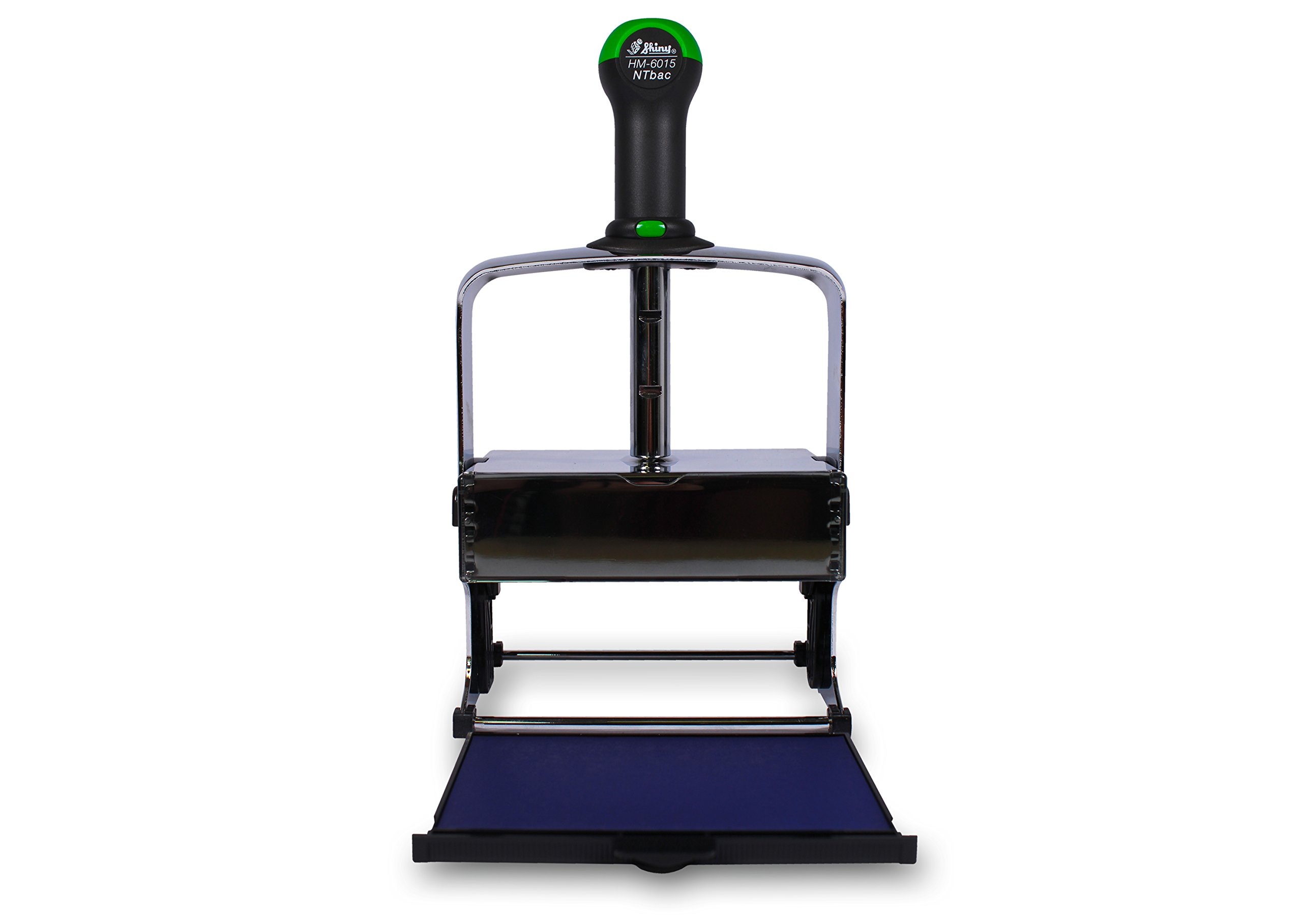Timbro grande con testo a piacere, Shiny HM-6015, 116 x 65 mm, timbro autoinchiostrante fino a 14 righe – timbro da ufficio, timbro azienda