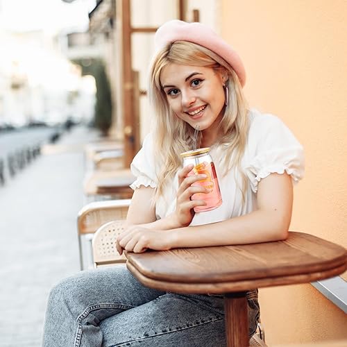 Miniatura 7 de Tioncy Vasos para beber con tapas y pajitas de bambú de 16 onzas, regalo de agradecimiento con letrero de pato, regalos de agradecimiento