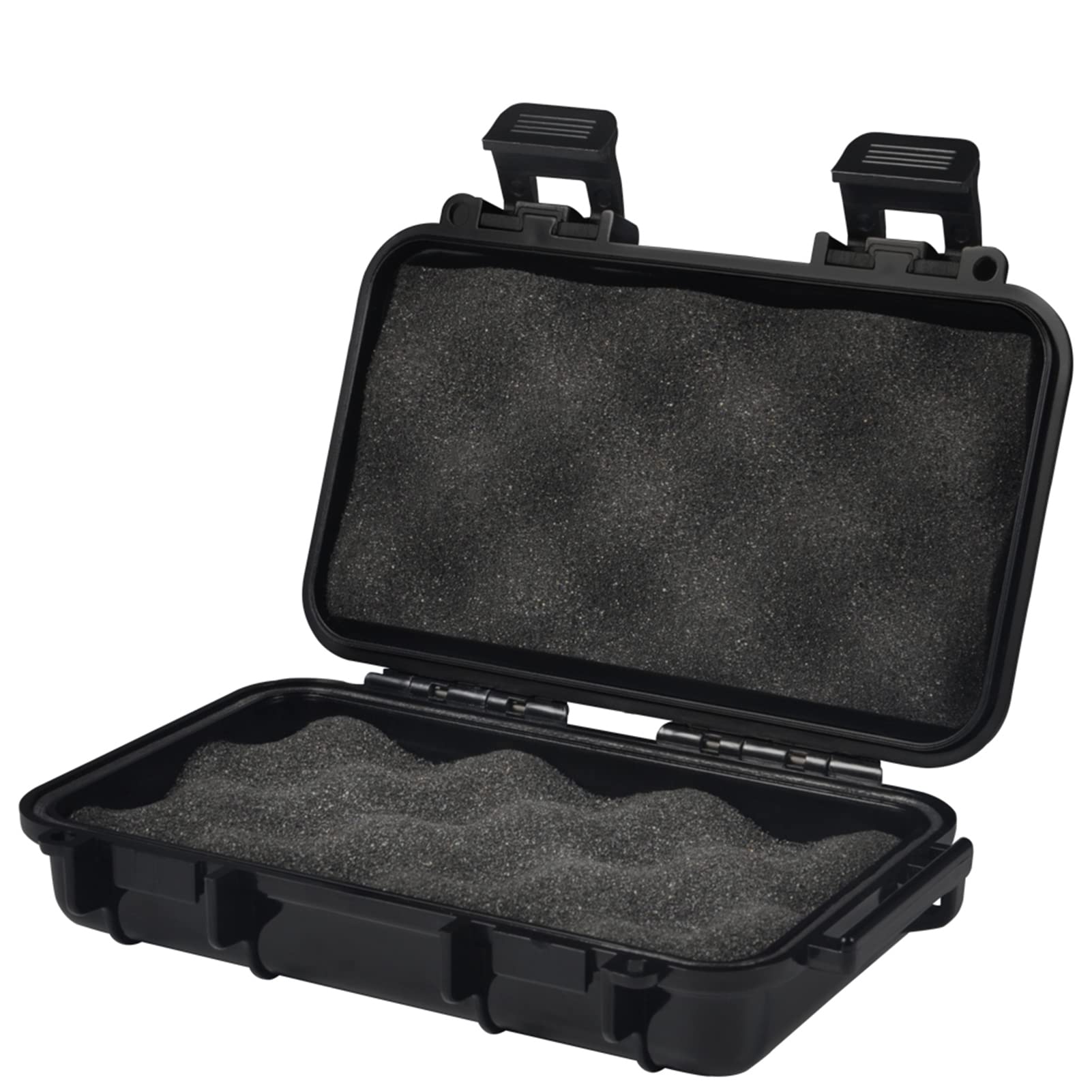 Drfeify Dry Storage Box, | Shockproof, with Inner Buffering Foam, 2 UShape Buckle for Fishing Camping Hiking (S)