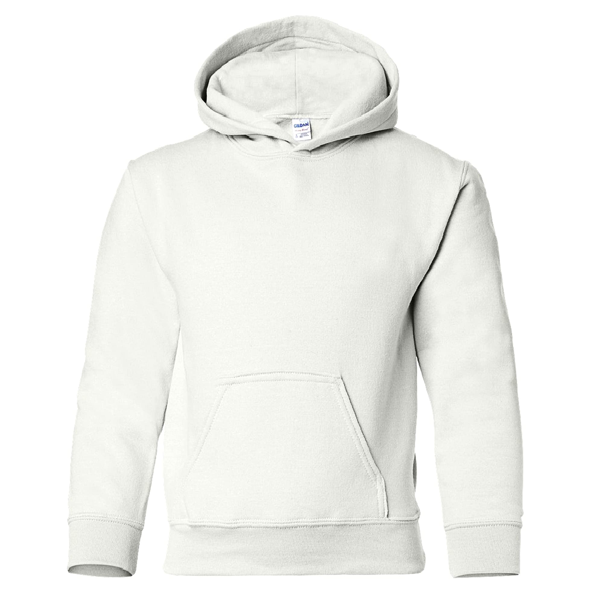 GILDAN Heavy Blend Childrens Unisex Hooded Sweatshirt Top/Hoodie (S) (White)