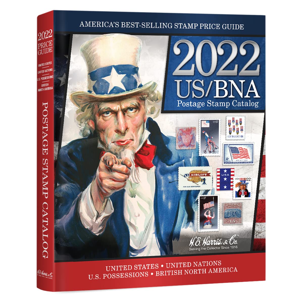 2022 US/BNA Catalog (US BNA Postage Stamp Catalog) H.E. Harris Stamps