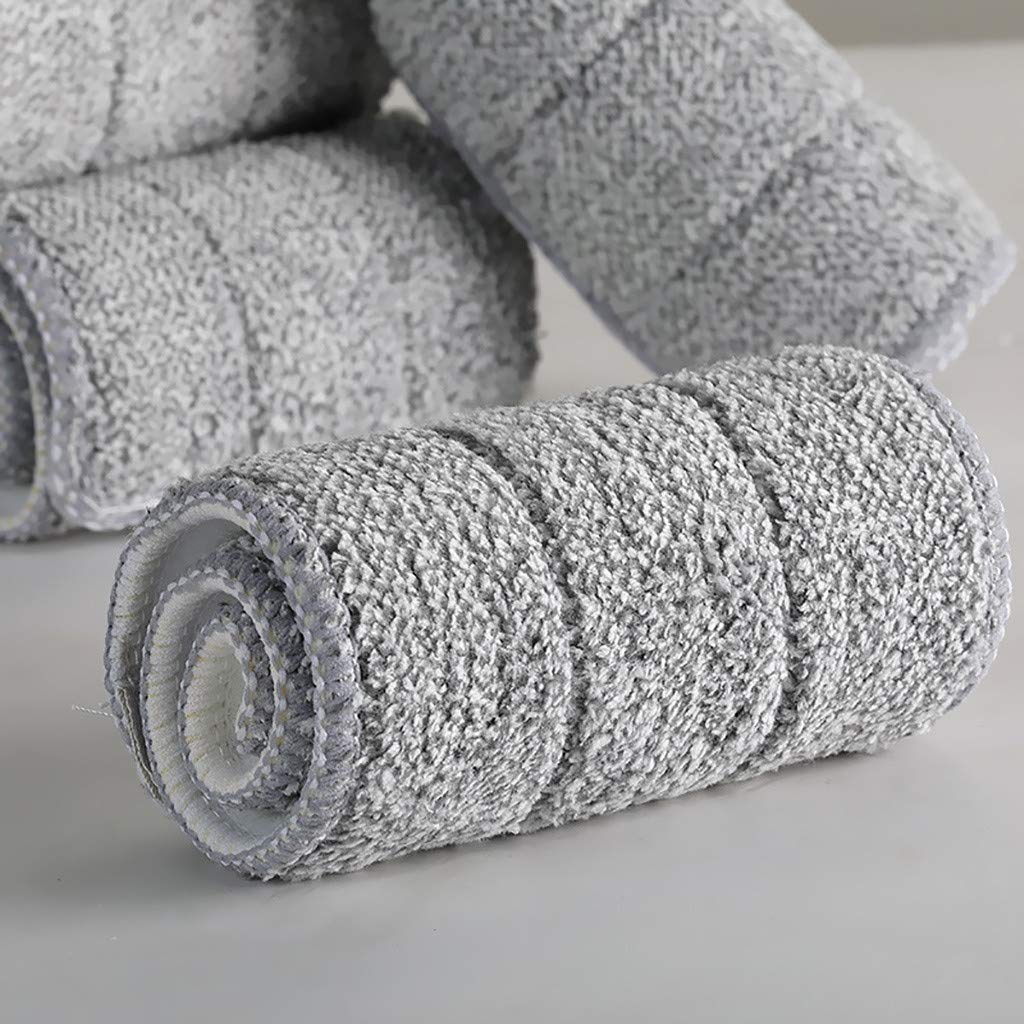 Serpillères en Microfibre pour Balai Lave-Sol Housse de Nettoyage de Rechange Vadrouille La Tête de Ménage de Vadrouille pour Balai Plat Nettoyage en Microfibre/Lingettes de Nettoyage 33x12mm Serria