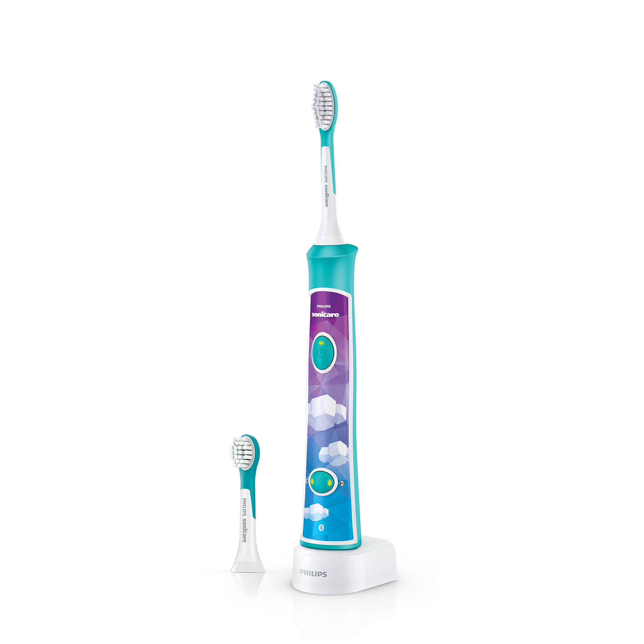 Philips Sonicare HX6322/04 ForKids Spazzolino Elettrico per Bambini con Tecnologia Sonica, Connesso all'App per un'Igiene Orale Divertente