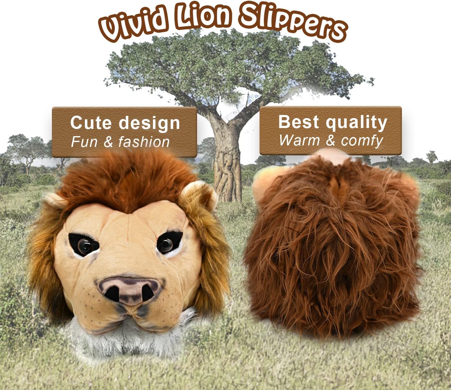 Onmygogo Fuzzy Winter Animal Slippers for Men and Women - Image 6