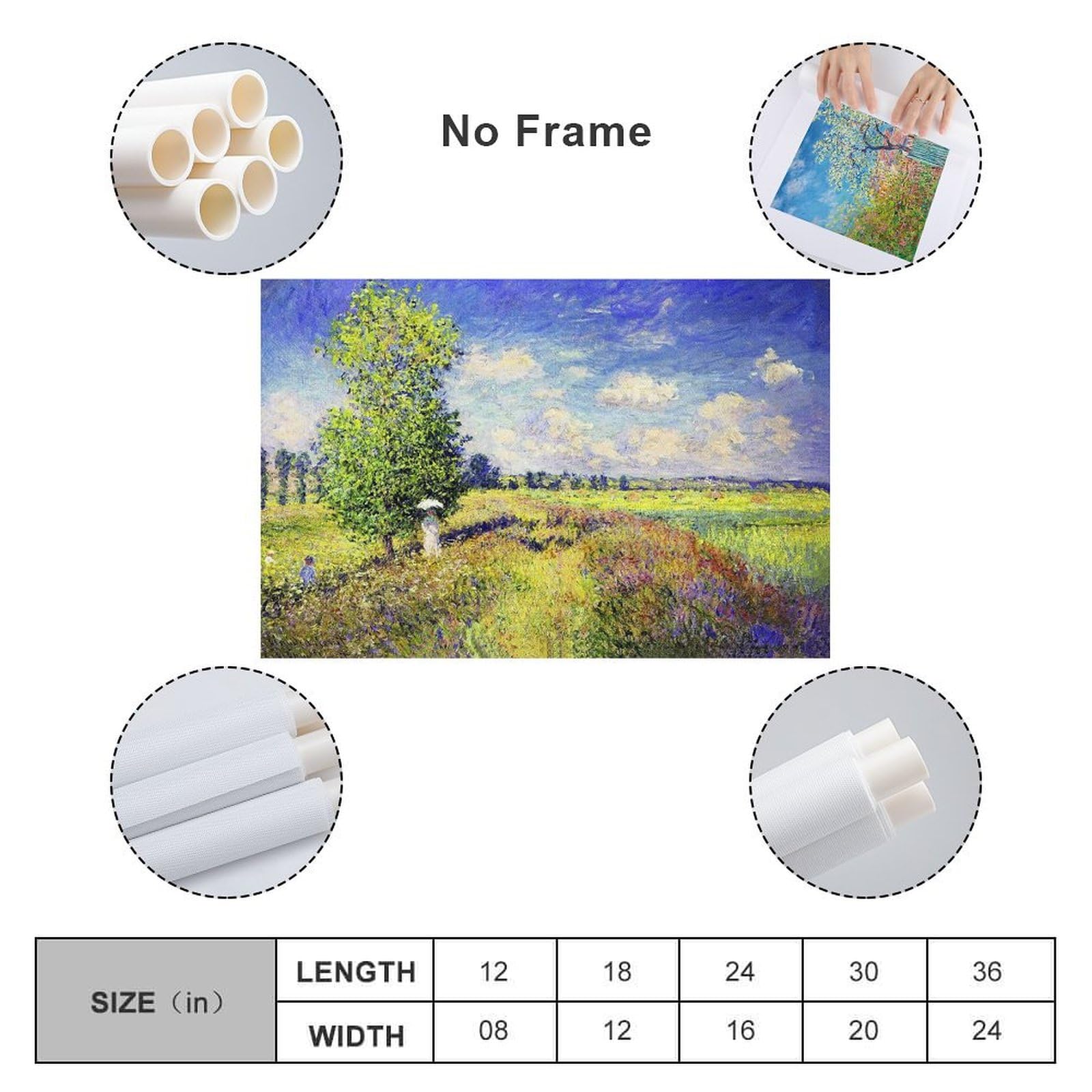Amazon.co.jp: クロード・モネ『ポピー畑』油絵風景画 インテリア