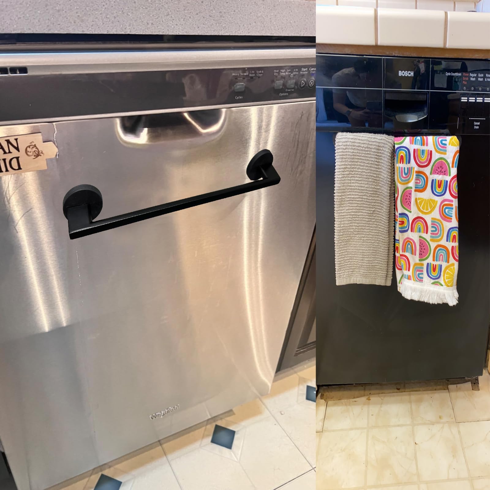 Porte-serviettes magnétique pour lave-vaisselle, porte-serviettes