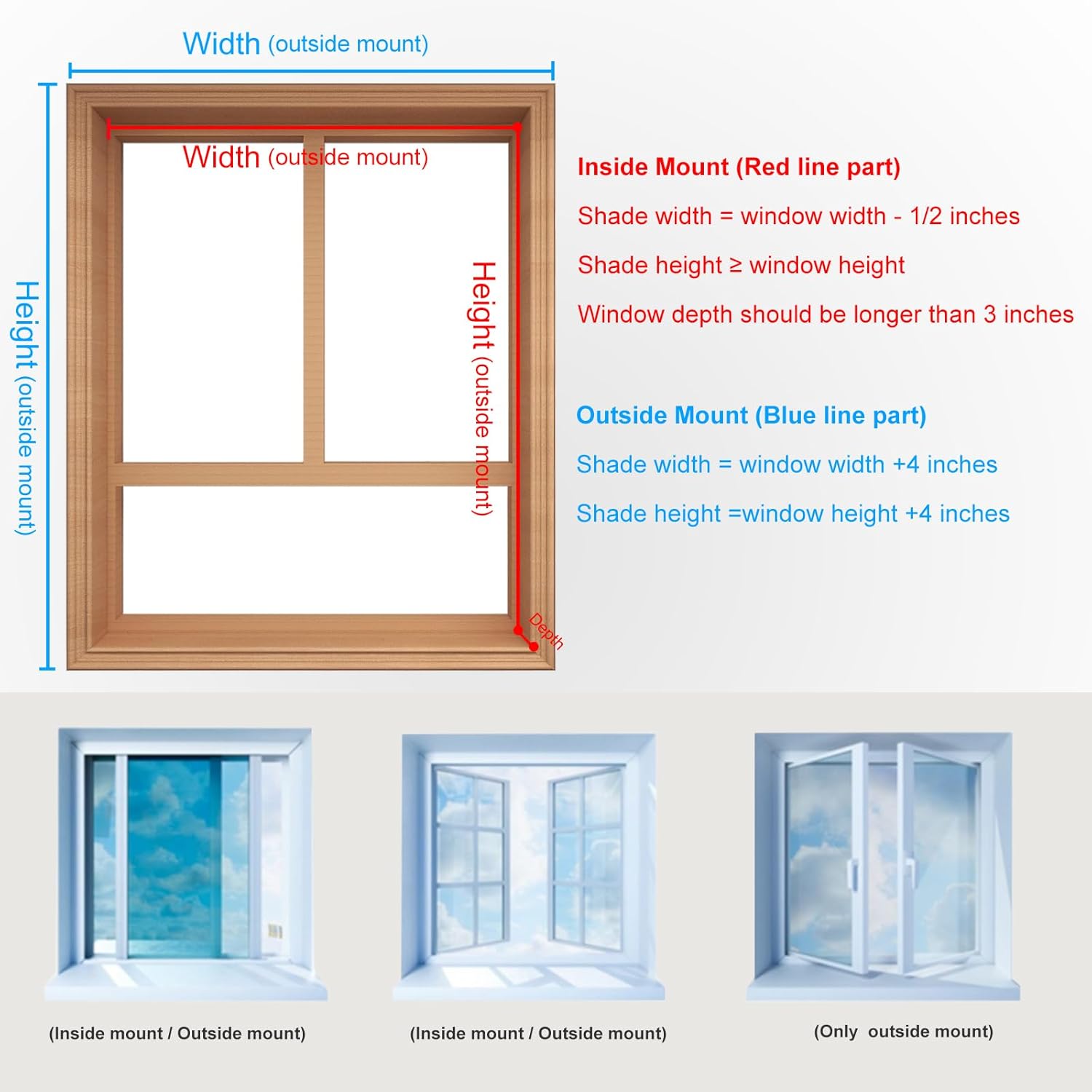 Zebra Blinds for Window Cordless Custom Zebra Roller Blackout Shades and Blinds, Room Darkening Dual Layer Light Control for Day and Night, 66" W x 48" H, White