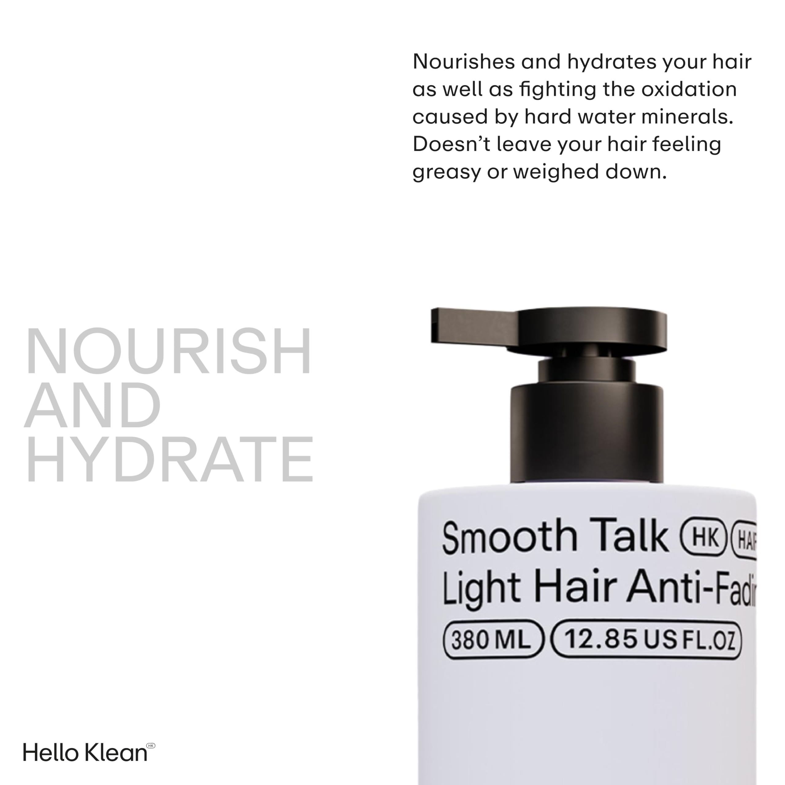 Hello Klean Smooth Talk Light Hair Anti-Fading Conditioner, Hydrates & Repairs to Reverse Damage Caused by Hard Water - Image 2