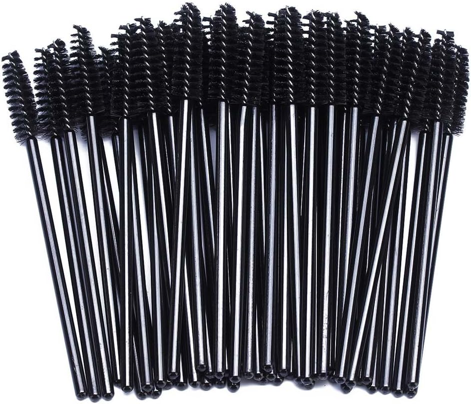 BTYMS 100 Pcs Disposable Eyelash Spoolies Brush Mascara Applicator Lash Wand Lashes Brush Eyebrow Spooly for Extension