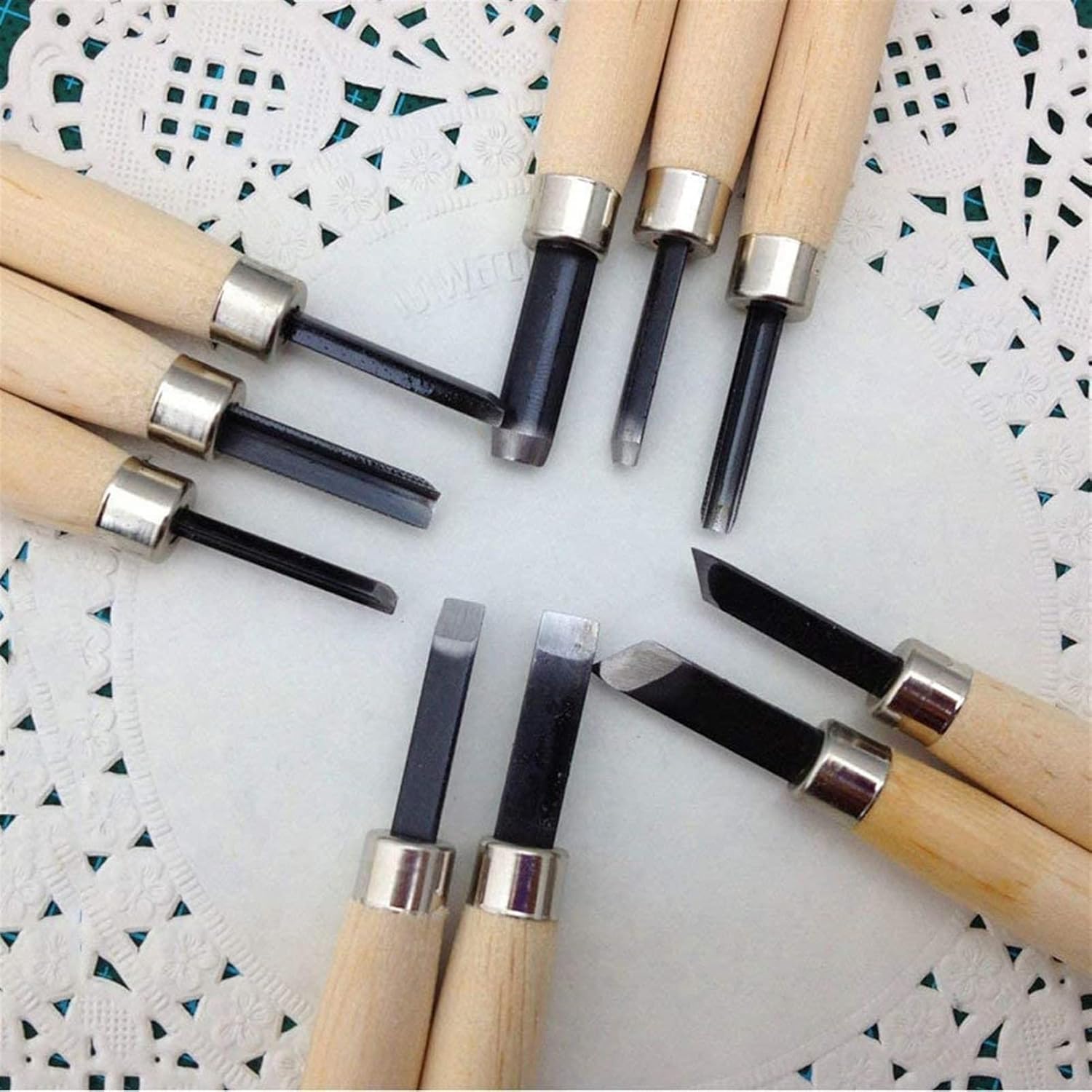 6/12/24PC Chisel Woodworking Knives Hand Tool Set Professional Chisel Set Wood Carving Knives,