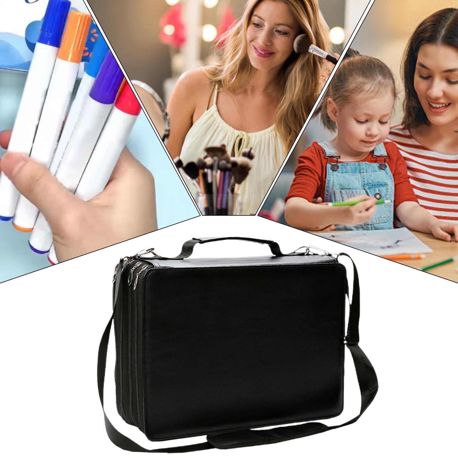 Astuccio Porta Pennarelli Contenitore organizer portatile di grande | Organizer Per Pennarelli Per Hobby, Arte E Artigianato, Cancelleria Scolastica E Porta Penne