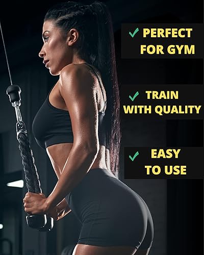 Miniatura 5 de Tricep Rope Cable Attachment 35 Rope Pull Down Attachment Cable Attachments for Gym Cable Handles Gym Equipment Gym Rope Pull Down Rope Attachment