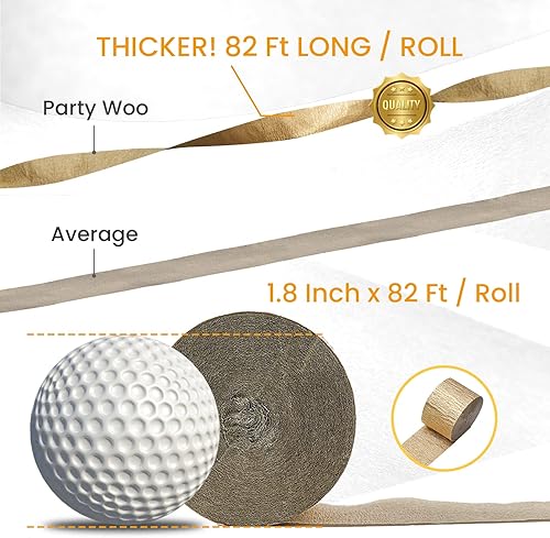 Vista 212 de PartyWoo Serpentinas de papel crepé verde, 6 rollos de 492 pies, paquete de papel crepé verde bosque esmeralda cazador para graduación, Navidad