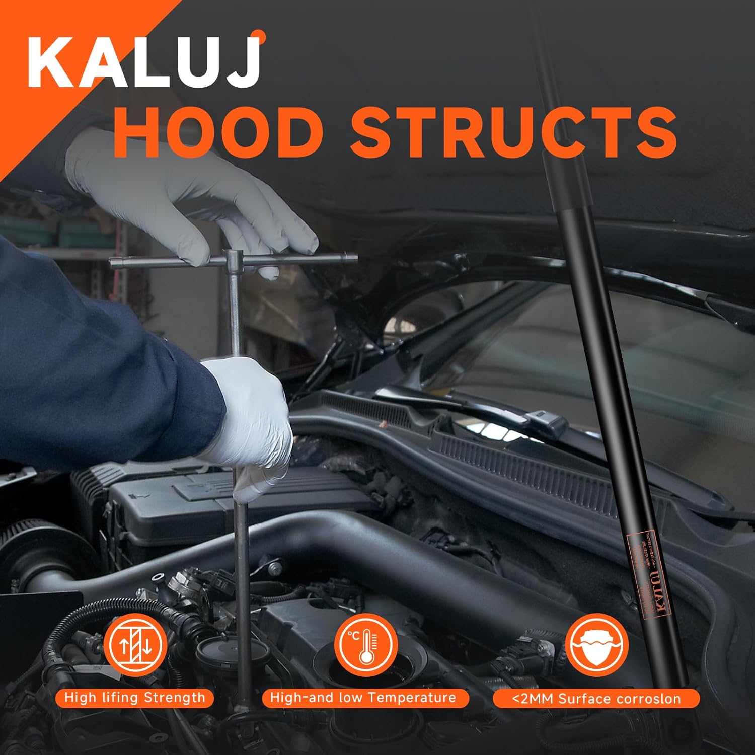 Hood Struts, Front Hood Lift Support Compatible with Lexus GX470 2003 2004 2005 2006 2007 2008 2009, Hood Shocks Fits for Toyota 4Runner 2003-2009, Replace OE #6228, 534400W230, Pack of 2
