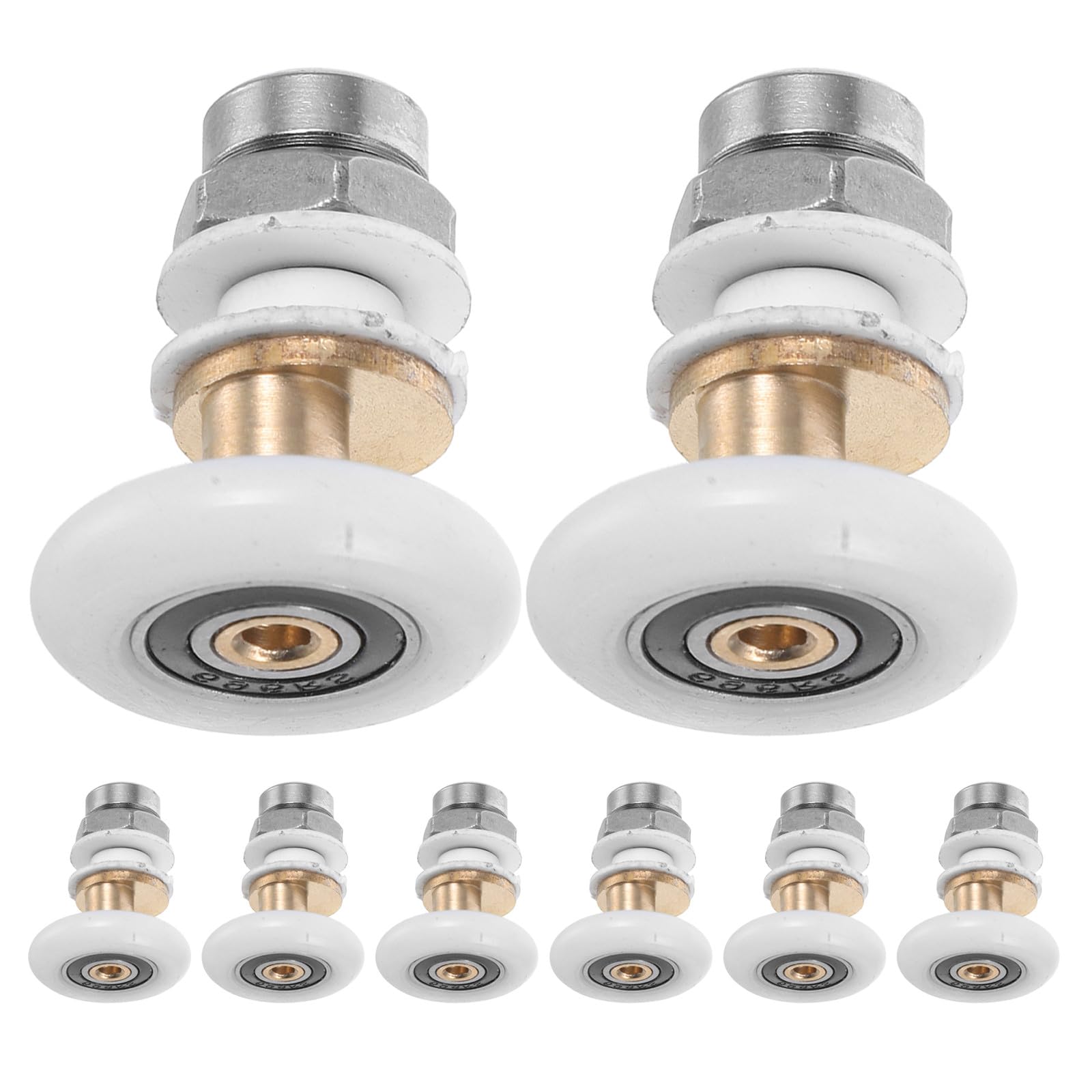 Roulettes de porte de douche silencieuses 25 mm pour vitre