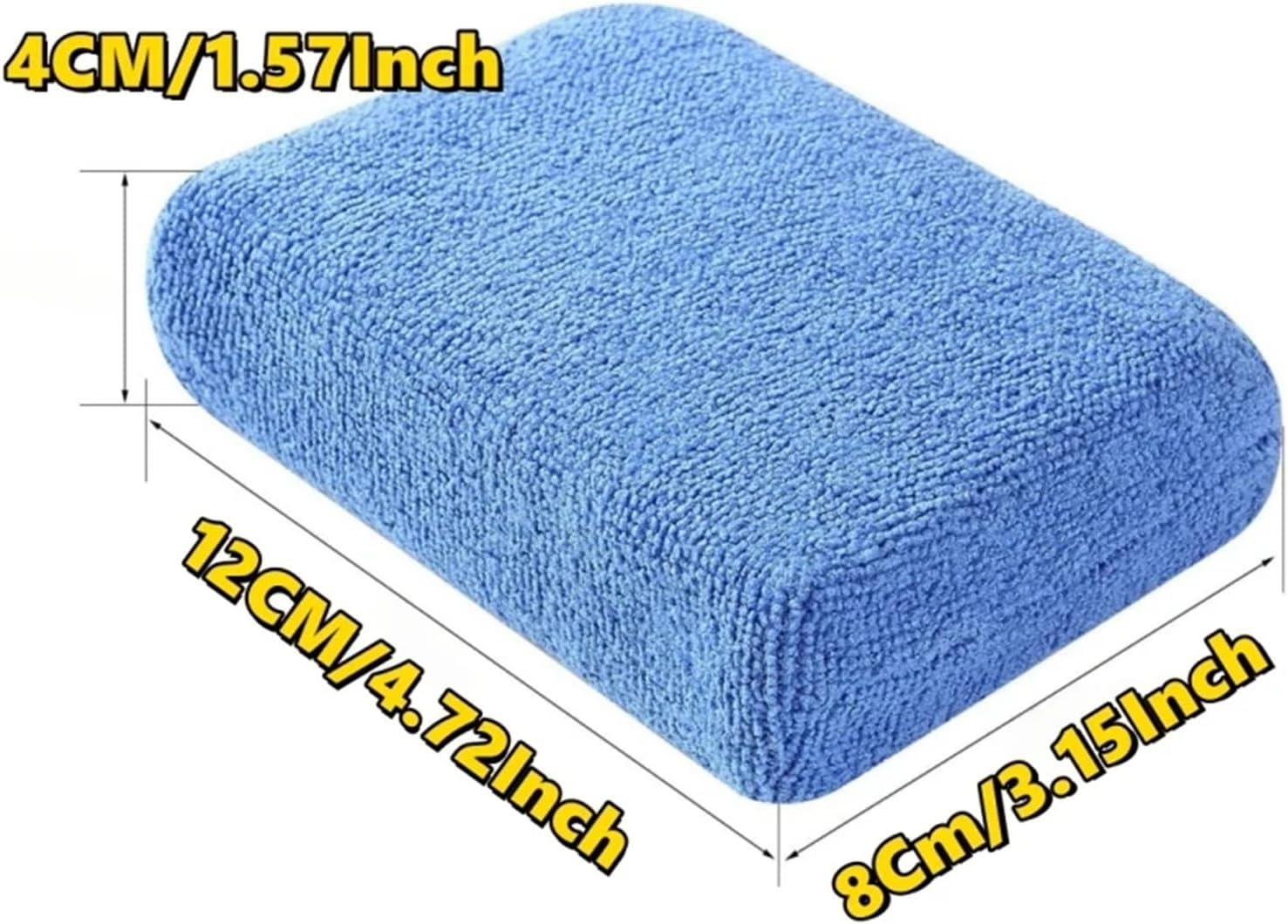 2/10Pcs Car Wax Applicator Pads Microfibre Polishing Sponges Soft Auto Detailing Waxing Sponge Cleaning Foam Car Paint Care Pad(10 Pieces)